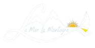 Logo La Mer La Montagne blanc.